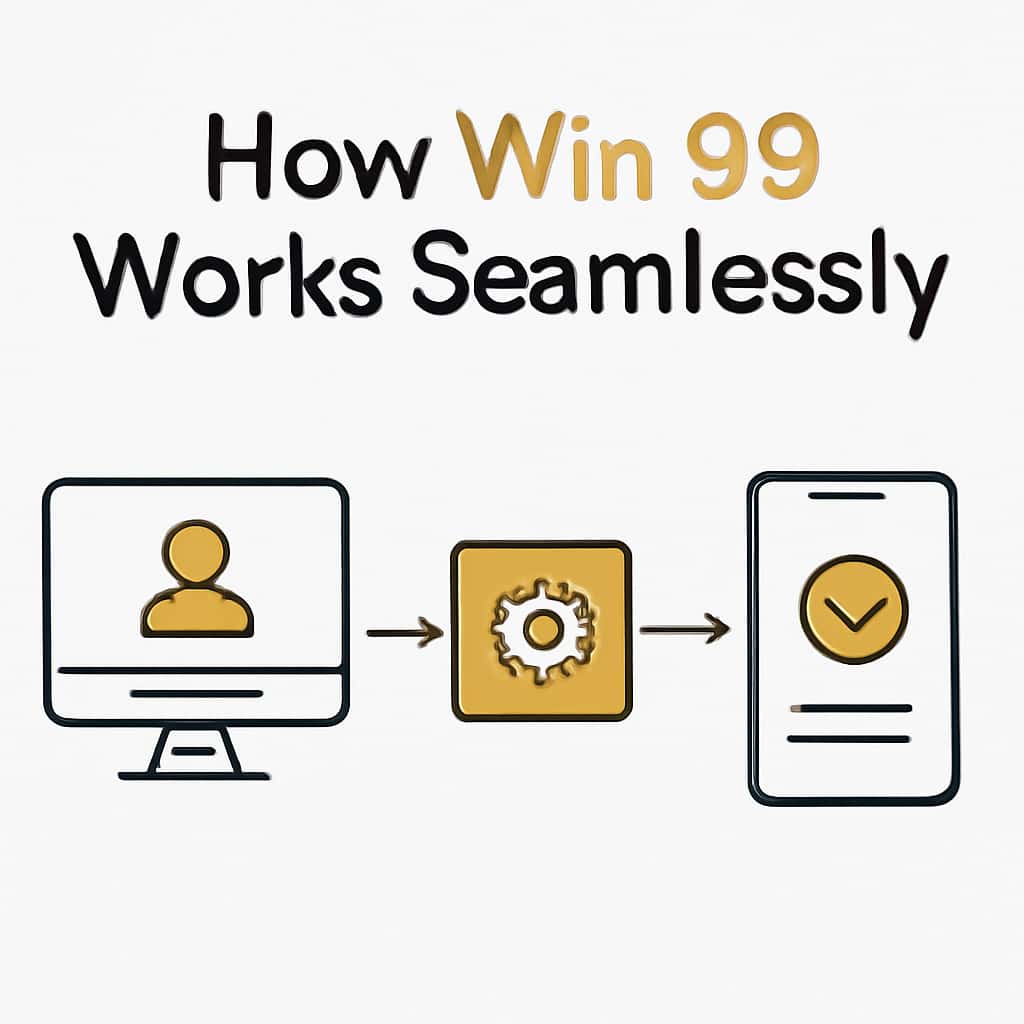 An educational diagram explaining the features of Win 99.
