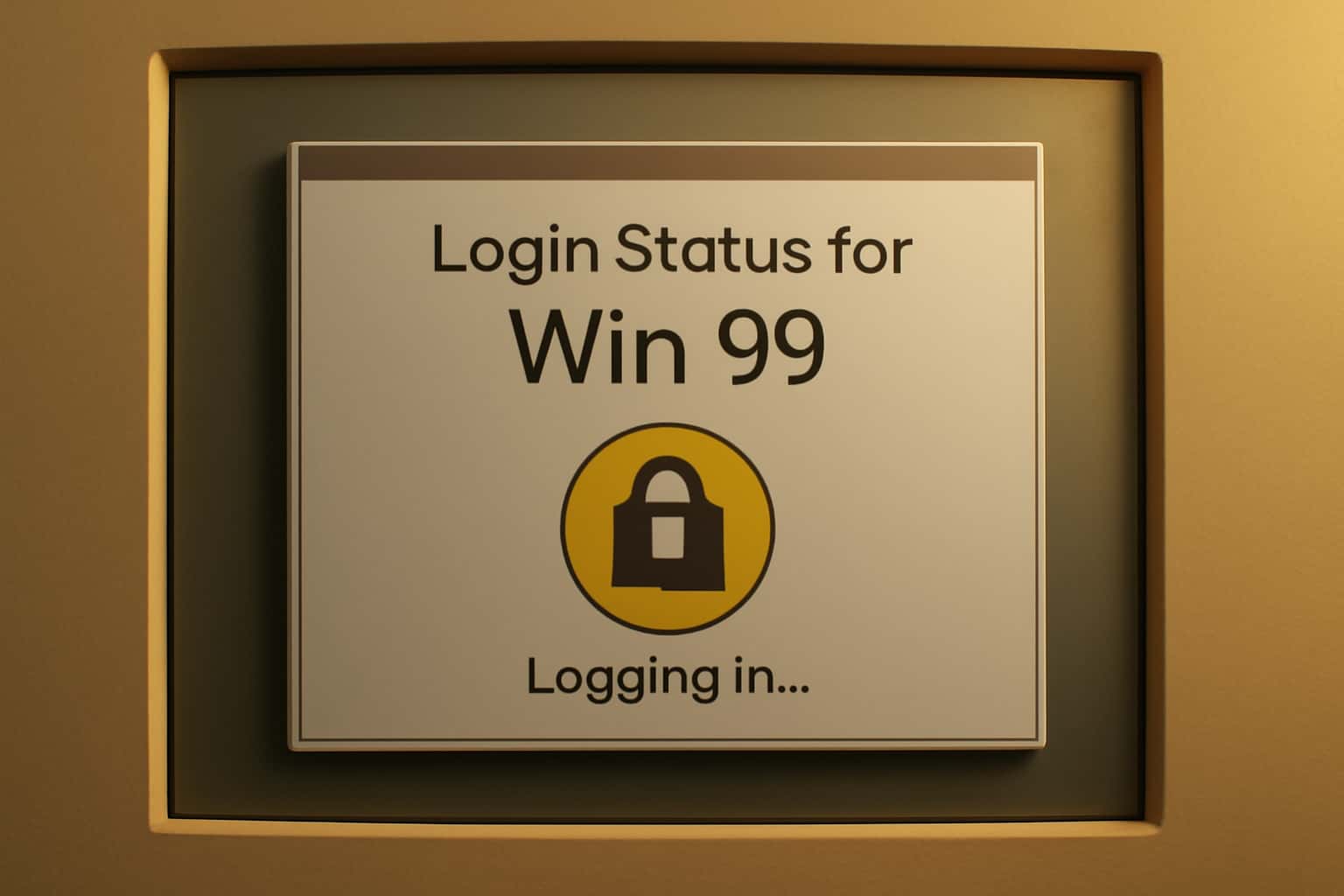 A visualization illustrating the concept of login status in a secure digital environment.