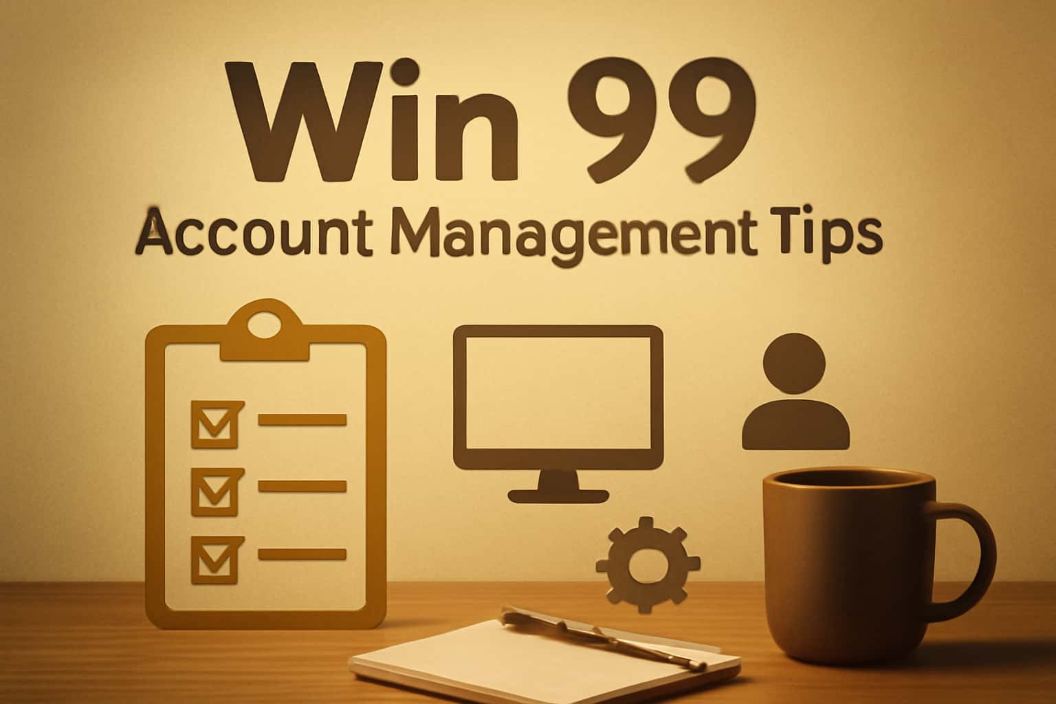 A visually engaging representation of Win 99 Account Management Tips showcasing key strategies.