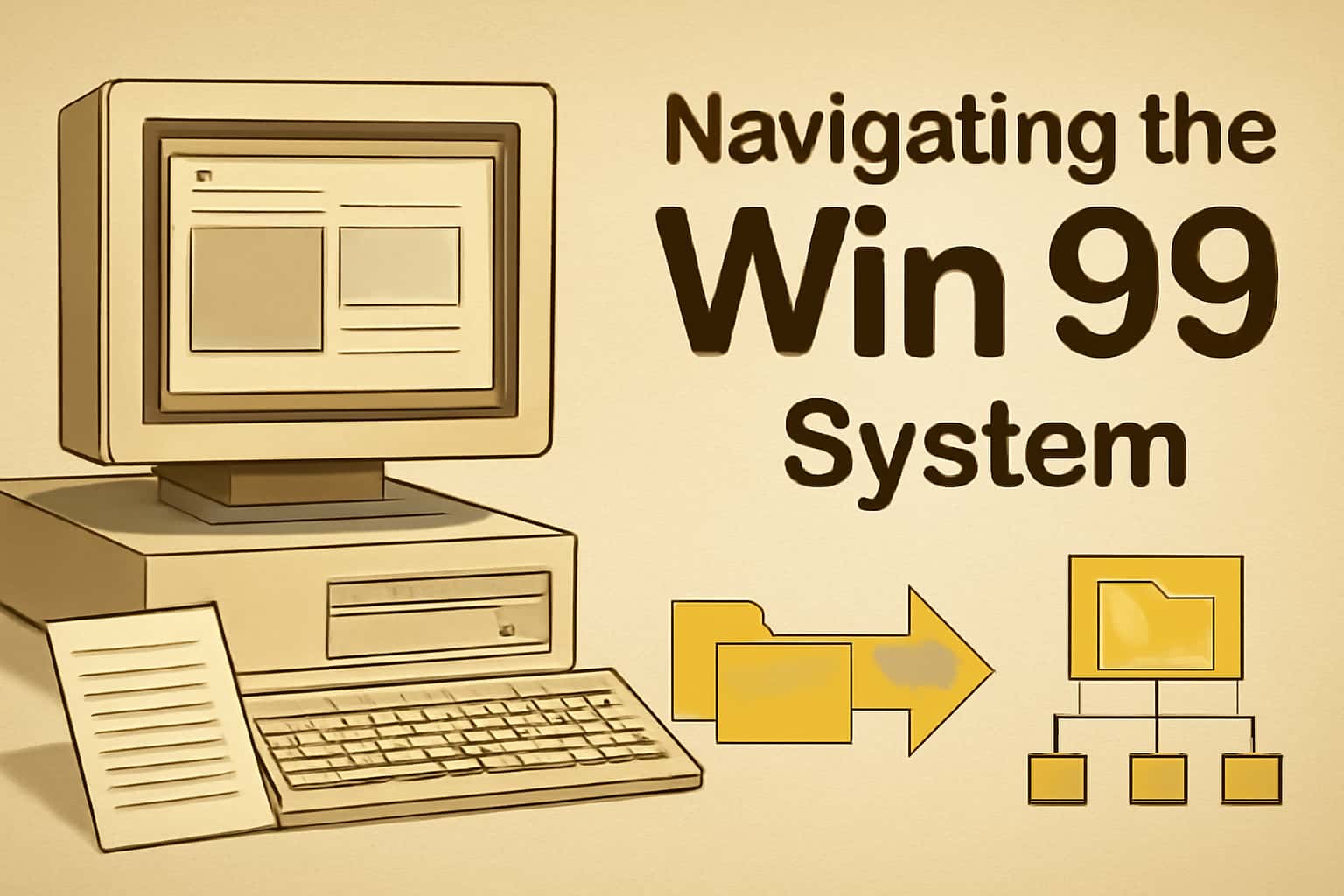 A visualization of the Win 99 System navigation process.