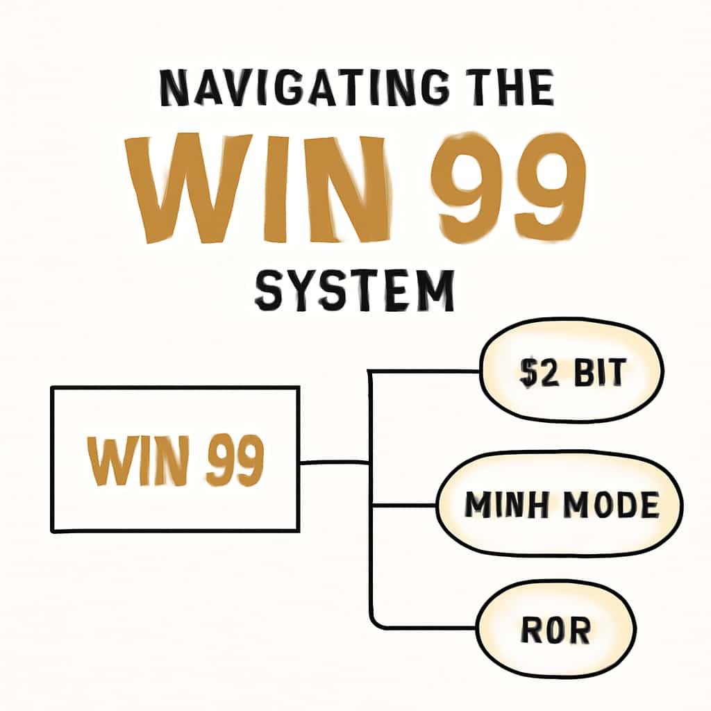 An educational diagram about the functions of Win 99.
